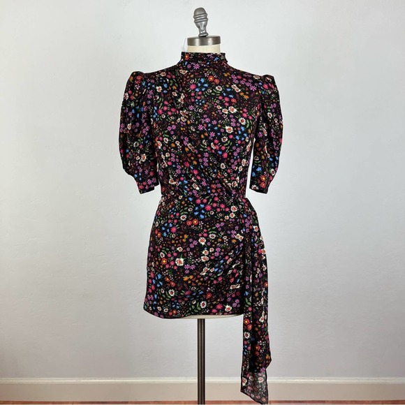 Saylor Vivienne Mini Dress in Black Multi - Picture 2 of 9